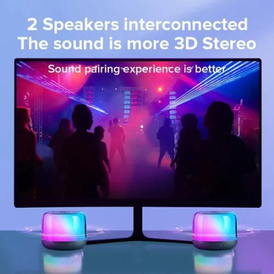  Joyroom JR‑ML03 Transparent RGB Bluetooth Speaker