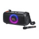 JBL PartyBox On‑The‑Go Essential – Compact 100 W Party Speaker, Beat-Sync Lights & Wireless Mic
