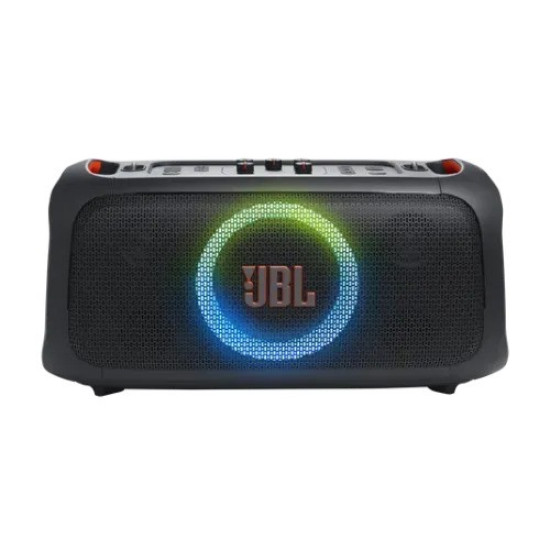 JBL PartyBox On‑The‑Go Essential – Compact 100 W Party Speaker, Beat-Sync Lights & Wireless Mic