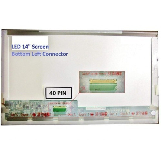 14" FHD Laptop Display Panel 40 Pin Connector LED Screen Replacement