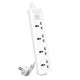 Deli ET403 Universal Hole Extension Cord – 2 Pin, 4 Port, 3 Meter Power Strip