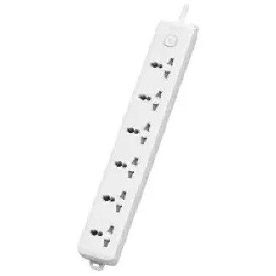 Deli CT705ES 6-Port 3-Pin Power Strip – 3 Meter with Surge Protection