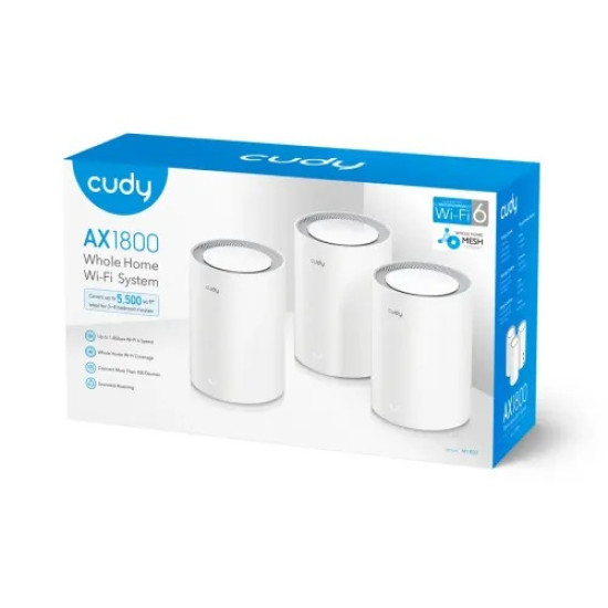 Cudy M1800 – AX1800 Dual Band Mesh Router (3-Pack)
