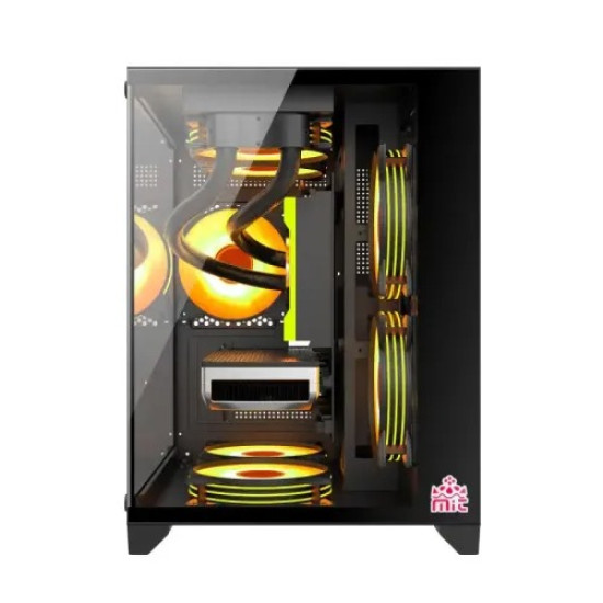 MONARCH Mystery Box X5 ARGB Gaming Case – Stylish ATX Mid Tower
