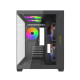 MaxGreen E275-S02 M-ATX Mid-Tower Gaming Case with 5 ARGB Fans