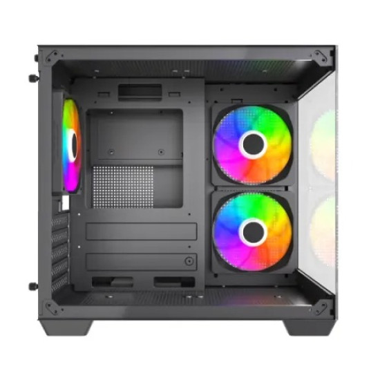 MaxGreen S275-22 Mid-Tower M-ATX Gaming Casing with 3x ARGB Fans