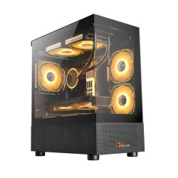 PC Power PG-H30 BK Sea View M-ATX Mid Tower Gaming Case