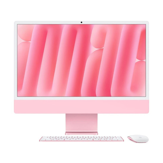 Apple iMac (Late 2024) Apple M4 Chip 24 Inch 4.5K Retina Display Pink All in One PC (Magic Keyboard, Magic Mouse)