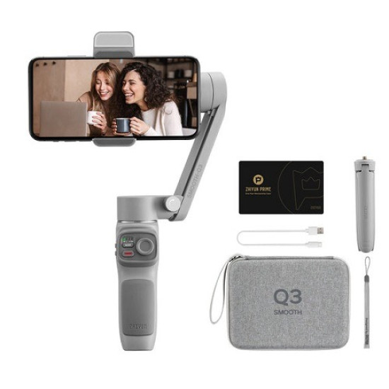 Zhiyun Smooth-Q3 Combo | 3-Axis Smartphone Gimbal Stabilizer with Fill Light & Accessories