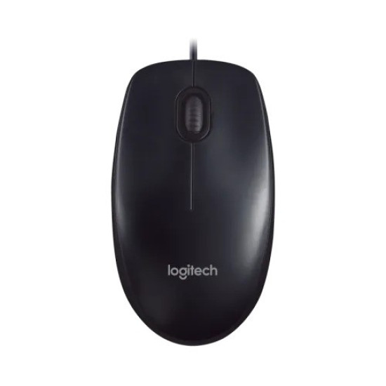 Logitech M90 Grey USB Mouse – Comfortable Control