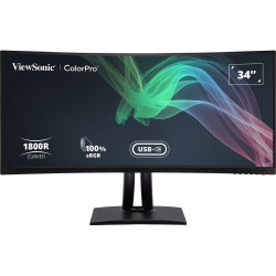 ViewSonic VP3481a 34" UltraWide WQHD Curved ColorPro IPS Professional Monitor