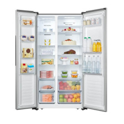 Hisense 564L Side by Side Refrigerator – RC67WS4OWQ (Silver)