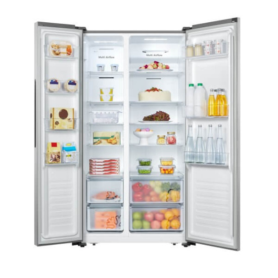 Hisense 564L Side by Side Refrigerator – RC67WS4OWQ (Silver) 