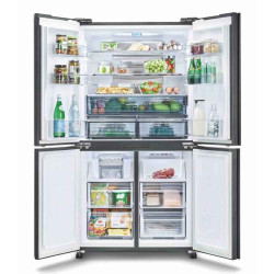Sharp SJ-VX88PG-BK 4-Door Refrigerator – 639 Liters, Premium Black
