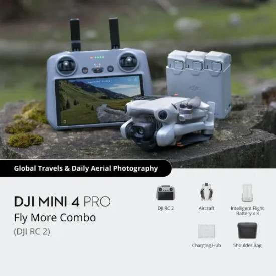 DJI MINI 4 PRO Fly More Combo + DJI RC2