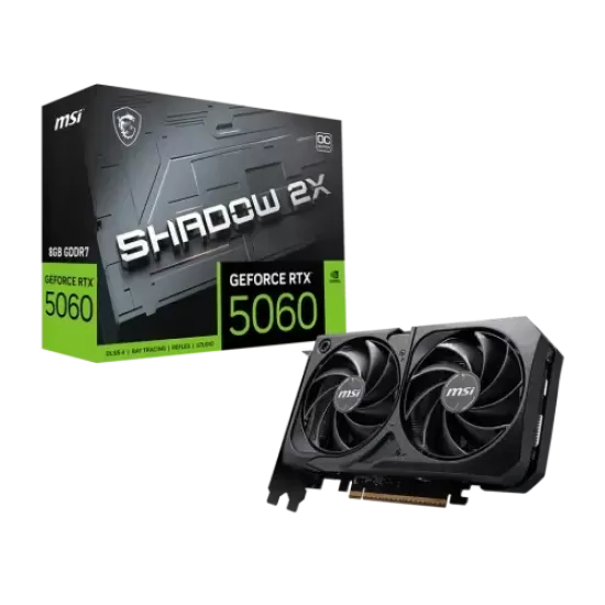 MSI GeForce RTX 5050 8G SHADOW 2X OC 8GB GDDR6 Graphics Card