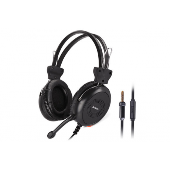 A4TECH HS30 – 3.5mm Wired Headphone with Mic (Black)