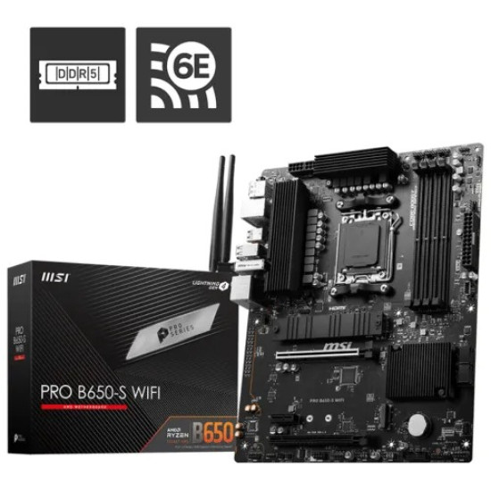 MSI Pro B650 S WiFi DDR5 ATX Motherboard