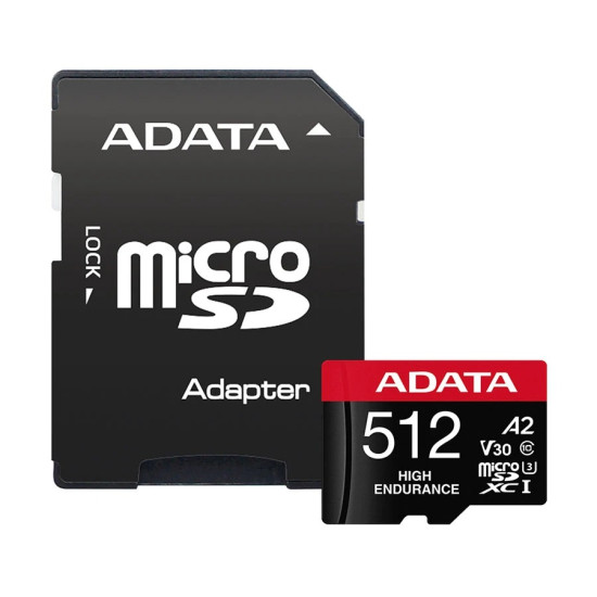 ADATA High-Endurance 512GB UHS-I Class 10 microSDXC Memory Card