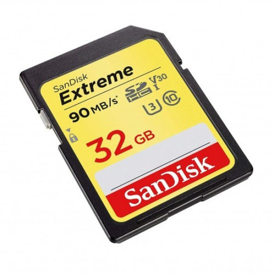 SanDisk Extreme 32GB – 100Mbps SDHC UHS-I Memory Card (SDSDXVT-032G-GNCIN)
