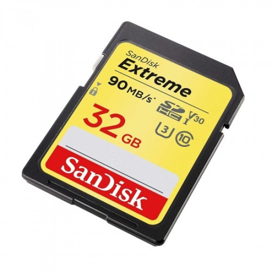 SanDisk Extreme 32GB – 100Mbps SDHC UHS-I Memory Card (SDSDXVT-032G-GNCIN)
