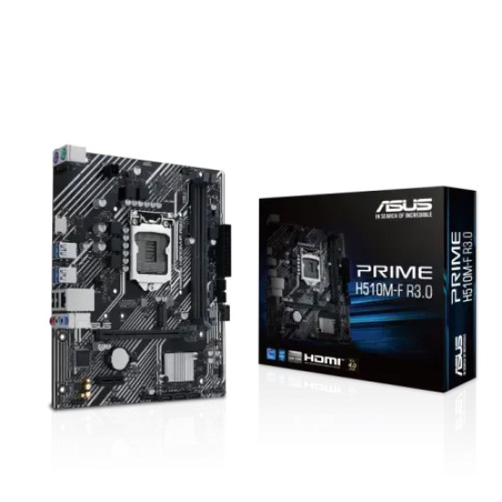 ASUS PRIME H510M-F R3.0 LGA1200 Micro-ATX High-Performance Motherboard