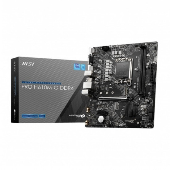 MSI H610M-G DDR4 Micro-ATX Motherboard – PRO Series