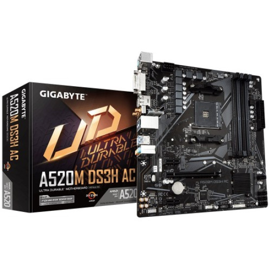 GIGABYTE A520M K V2 AM4 Micro ATX Motherboard