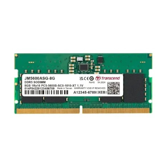 Transcend 8GB DDR5 5600MHz SO-DIMM Laptop RAM – JetRAM Series