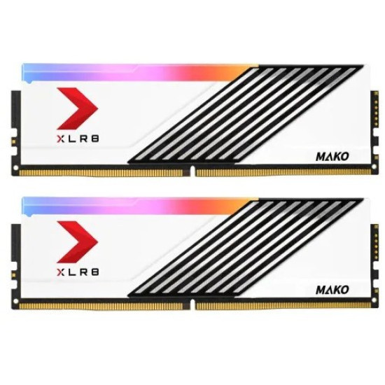 PNY XLR8 MAKO 16GB DDR5 6000MHz White Gaming RAM for Desktop