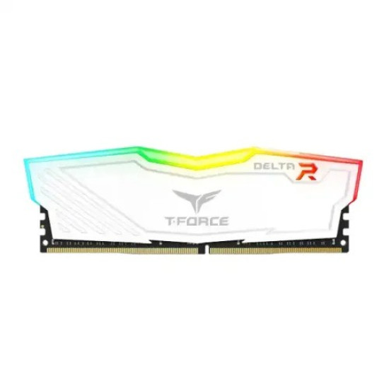 Team-Force Delta RGB White 8GB 3200MHz DDR4 Gaming Desktop Memory