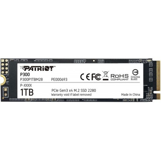 Patriot P300 1TB M.2 PCIe Gen 3 x4 SSD mmc