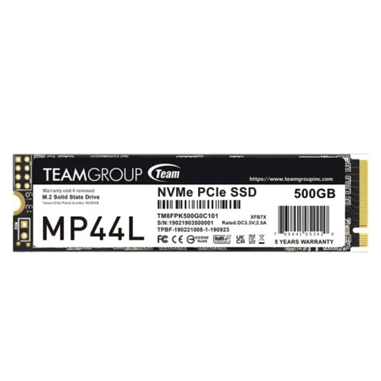 Team MP44L 500GB M.2 PCIe Gen4 NVMe SSD