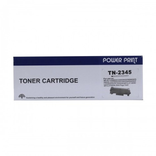 Power Print TN‑2345 – High-Yield Black Toner Cartridge