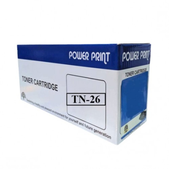 Power Print TN‑26 – Black Toner Cartridge