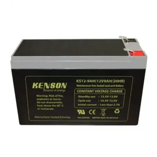 KENSON KS12-9AH | 12V 9Ah Sealed Lead-Acid UPS Battery
