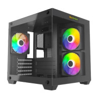MaxGreen S275-22 Mid-Tower M-ATX Gaming Casing with 3x ARGB Fans