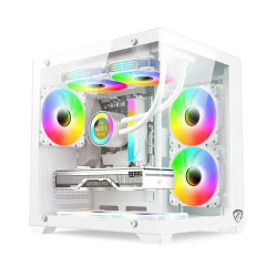 PC Power ICEBOX X2 WH mATX Mid Tower Gaming Casing