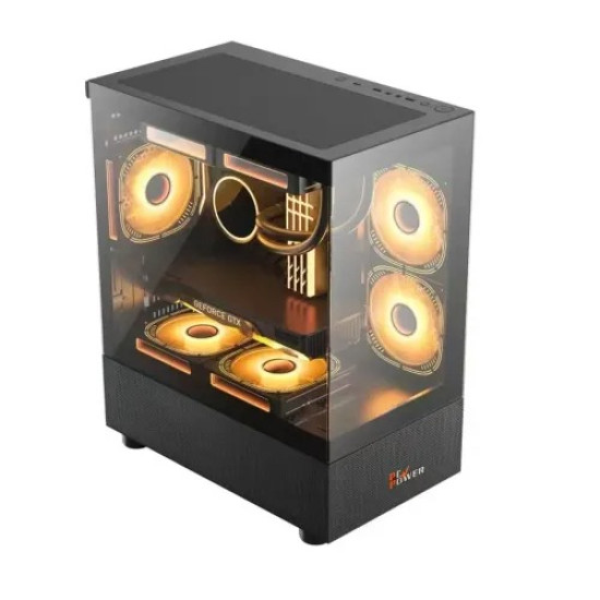 PC Power PG-H30 BK Sea View M-ATX Mid Tower Gaming Case
