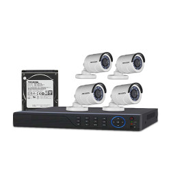 HIKVISION 4-Pack 1080P Night Vision CCTV Camera Package