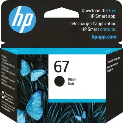 HP 67 Black Original Ink Cartridge – Standard Yield