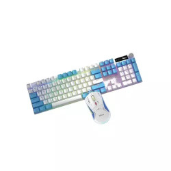 PC Power Fury Combo WH RGB Blue Switch Mechanical Gaming Keyboard and Mouse Combo mmc