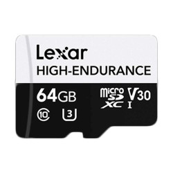 Lexar High-Endurance 64GB MicroSD UHS-I Memory Card