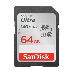 SanDisk Ultra 64GB – 140Mbps SDXC UHS-I Memory Card (SDSDUNB-064G-GN6IN)