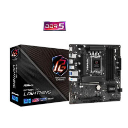 ASRock B760M PG Lightning DDR5 Motherboard - High-Performance for Intel 12th to 14th Gen