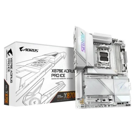 GIGABYTE B850M AORUS ELITE WIFI6E ICE AMD AM5 DDR5 Micro ATX Motherboard